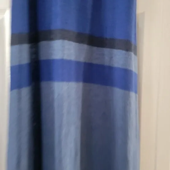 Vince Women's Blue Knit Striped Sleeveless Long Casual Maxi Dress Size XS
