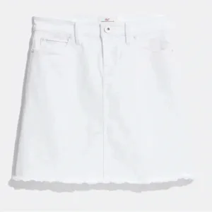 Vineyard Vines Skirt White Denim Raw Hem Mini Skirt Women’s Size 24 Stretch