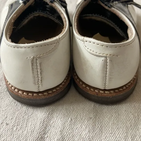 VINTAGE 50’s FLEETAIR Saddle Shoes Flats Lace Up Leather