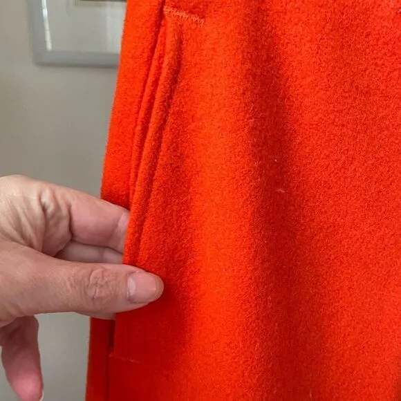 Vintage 60s 70s Gander Mountain Orange Wool Outdoors Hunting Pants 30