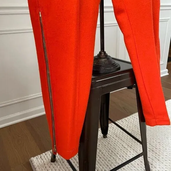 Vintage 60s 70s Gander Mountain Orange Wool Outdoors Hunting Pants 30