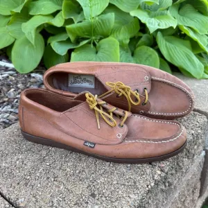 Vintage 70s 80s Levis Brown Leather Deck Boat Docksiders shoes Mens 10 1/2 M