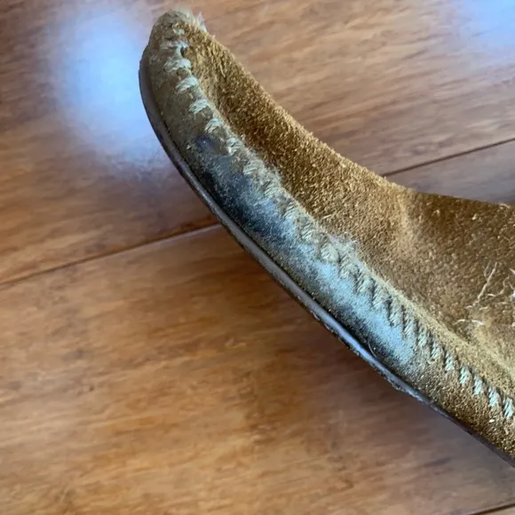 Vintage 70’s era Minnetonka Moccasins tall lace up sides suede approx size 7.5