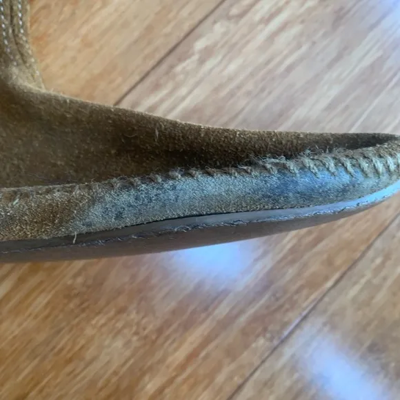 Vintage 70’s era Minnetonka Moccasins tall lace up sides suede approx size 7.5