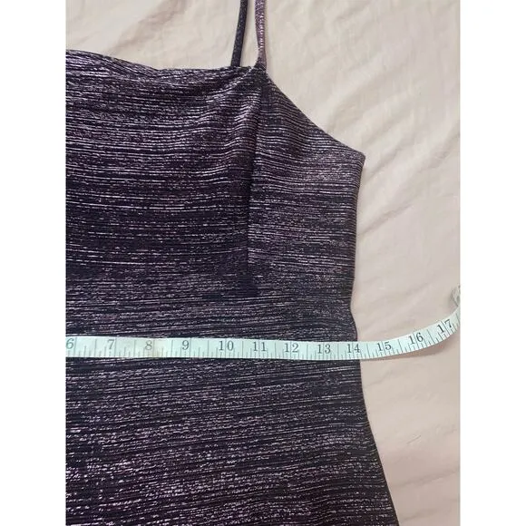 Vintage 90’s Purple Shimmer Long Gown