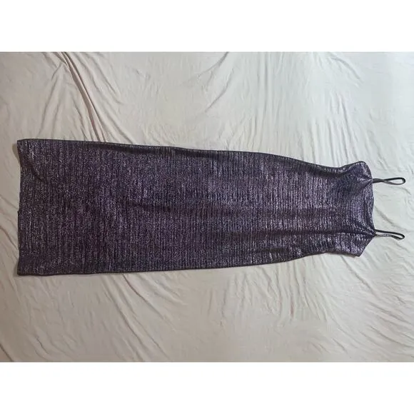 Vintage 90’s Purple Shimmer Long Gown