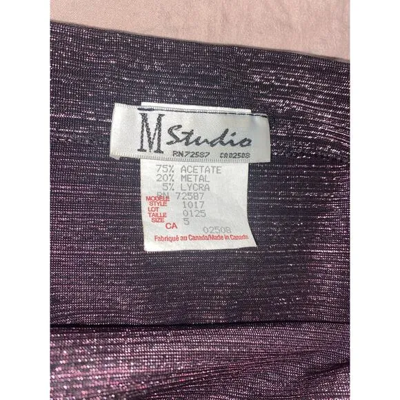 Vintage 90’s Purple Shimmer Long Gown