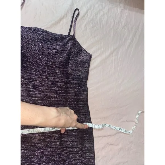 Vintage 90’s Purple Shimmer Long Gown