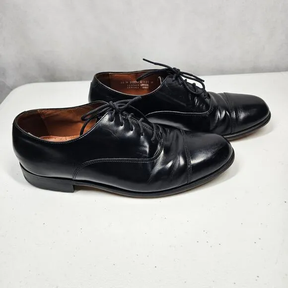 Vintage Bostonian Classics First Flex Black Lace Up Derby Shoes Men's 9.5 M