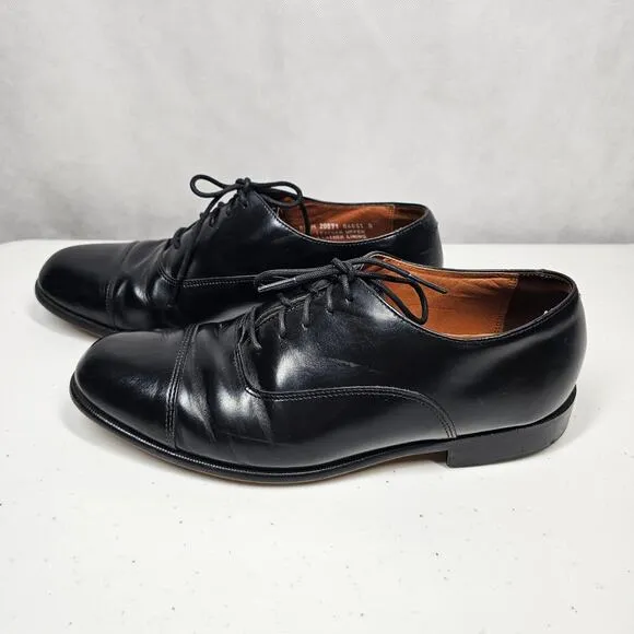 Vintage Bostonian Classics First Flex Black Lace Up Derby Shoes Men's 9.5 M