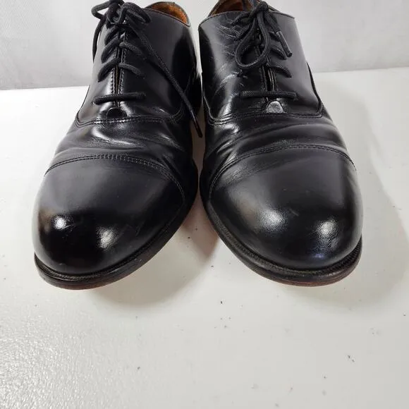 Vintage Bostonian Classics First Flex Black Lace Up Derby Shoes Men's 9.5 M
