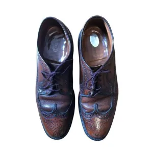 Vintage DEXTER Long Wing Oxford 10.5 C Leather Brown Shoes