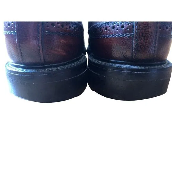 Vintage DEXTER Long Wing Oxford 10.5 C Leather Brown Shoes