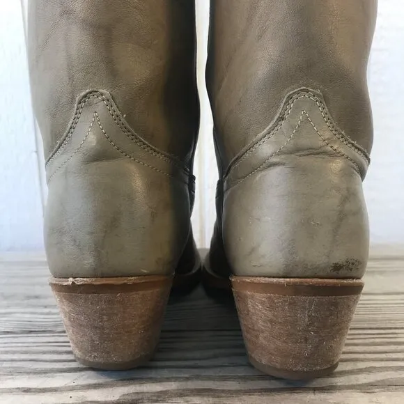 Vintage Dingo Dress Mens Tan Leather Cowboy Western Boots 10 D 5904 USA