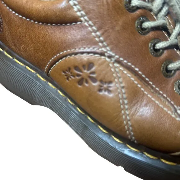Vintage Dr Martens Vintage 90s Y2K Daisy 12281 Leather Oxford Chunky Shoes Sz 7