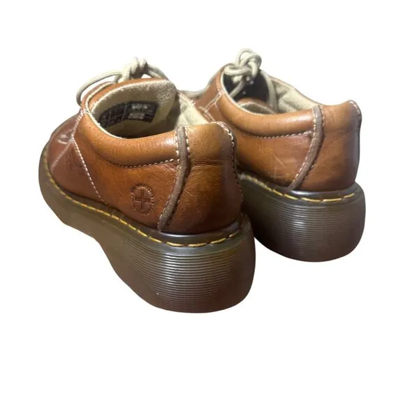 Vintage Dr Martens Vintage 90s Y2K Daisy 12281 Leather Oxford Chunky Shoes Sz 7