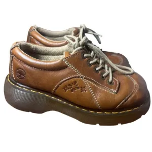 Vintage Dr Martens Vintage 90s Y2K Daisy 12281 Leather Oxford Chunky Shoes Sz 7
