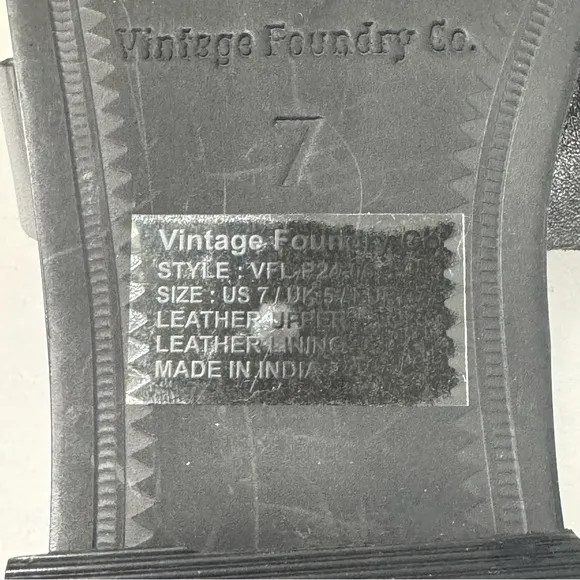VINTAGE FOUNDRY LEATHER SLIDE FLATS