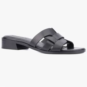 VINTAGE FOUNDRY LEATHER SLIDE FLATS