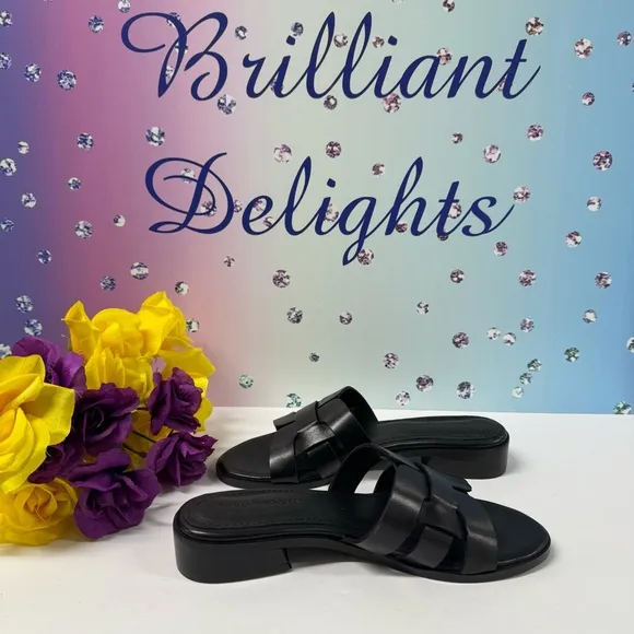 VINTAGE FOUNDRY LEATHER SLIDE FLATS