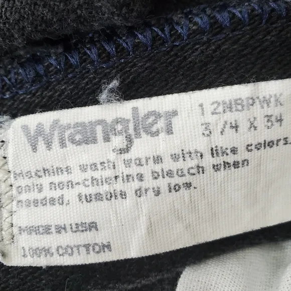 Vintage high-waisted made in the USA wranglers size 3/4