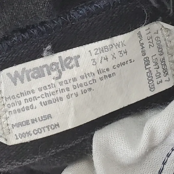 Vintage high-waisted made in the USA wranglers size 3/4