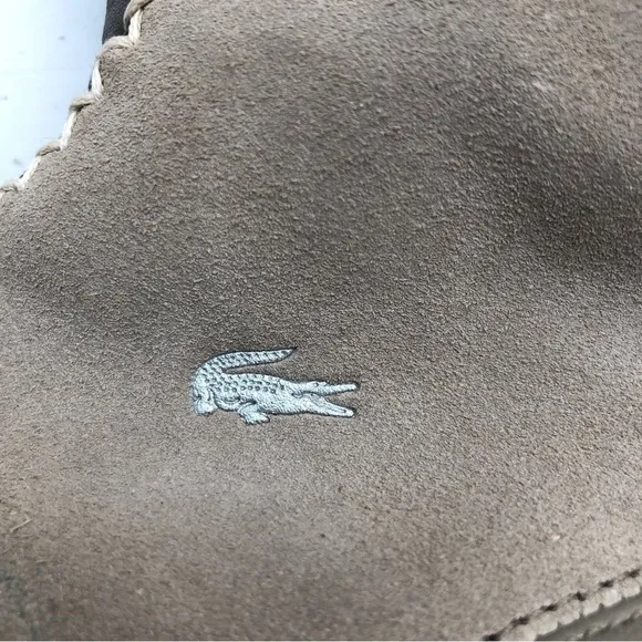 VINTAGE Lacoste Cara Taupe Suede Leather Boot Moccasins 9