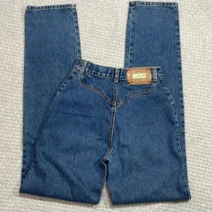 Vintage Lawman High Rise Denim Western Jeans Cowgirl Country Size 3 Slim Fit