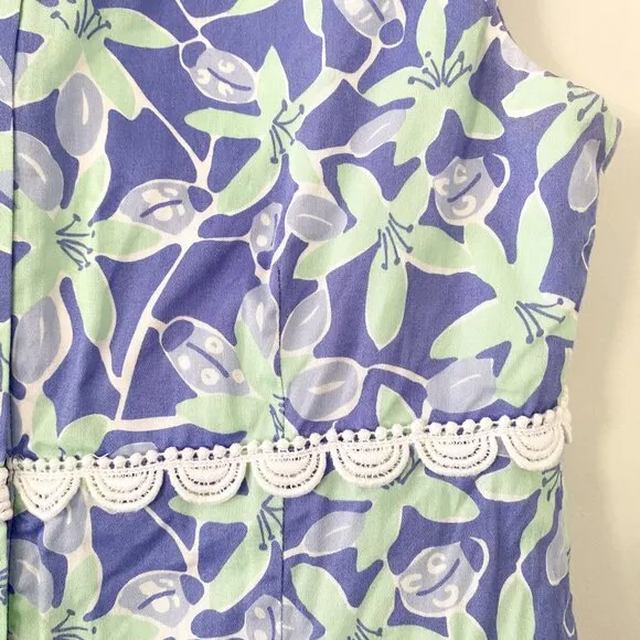 Vintage Lilly Pulitzer Ladybug &amp; Floral Shift Dress