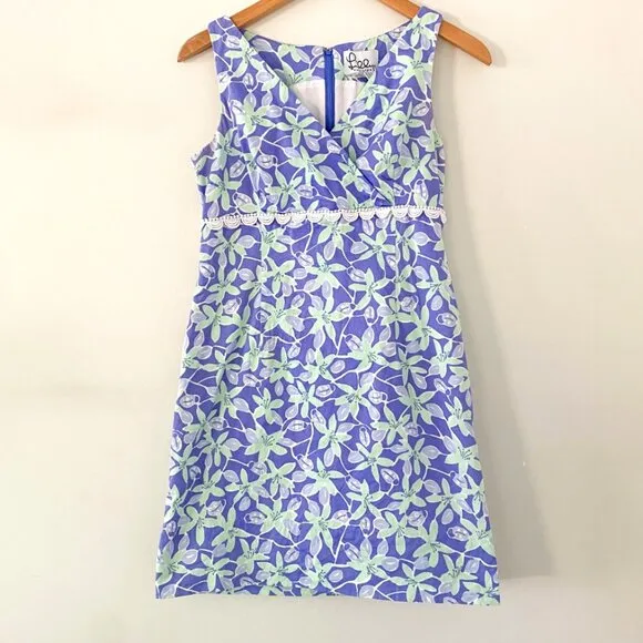 Vintage Lilly Pulitzer Ladybug &amp; Floral Shift Dress
