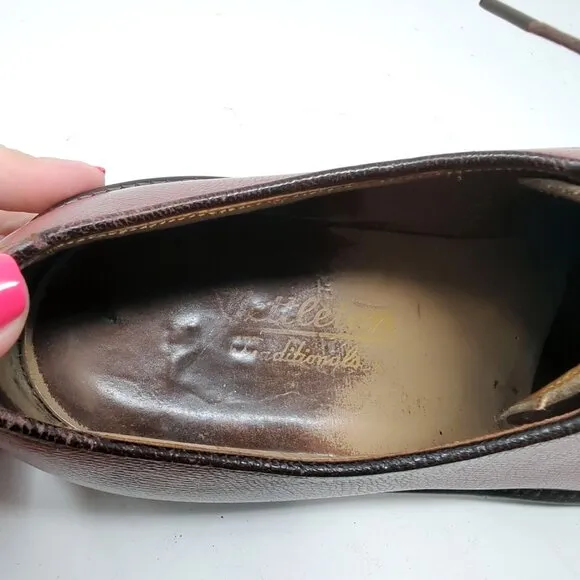 Vintage Nettleton Derby Shoes 11.5 Brown Lace Up