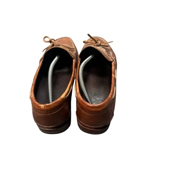 Vintage Ralph Lauren Brown Leather Boat Shoes Size 11 1/2 D ALM 30303