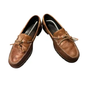 Vintage Ralph Lauren Brown Leather Boat Shoes Size 11 1/2 D ALM 30303