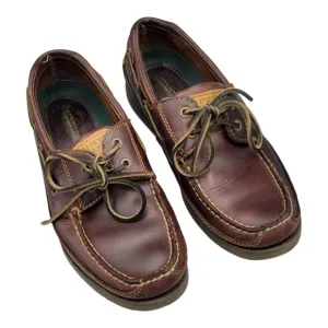 Vintage Sperry Mako Collection Men's Boat Shoes Brown Leather Size 9M