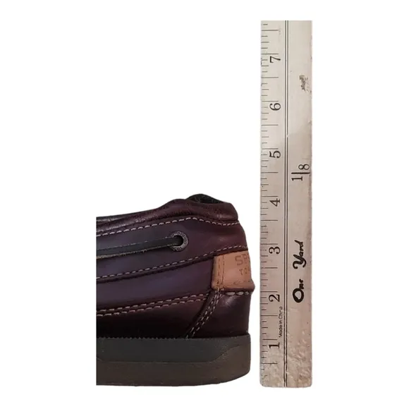 Vintage Sperry Mako Collection Men's Boat Shoes Brown Leather Size 9M