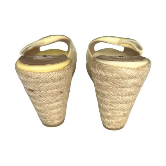 Vintage Valentino Garavani Bow Espadrille Slide Sandals in size 38