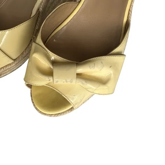 Vintage Valentino Garavani Bow Espadrille Slide Sandals in size 38