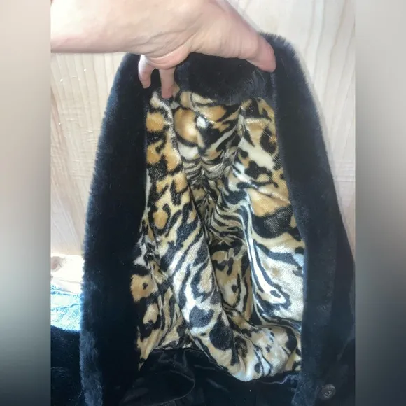 Vintage Velvet Hooded Opera Coat/ Cape