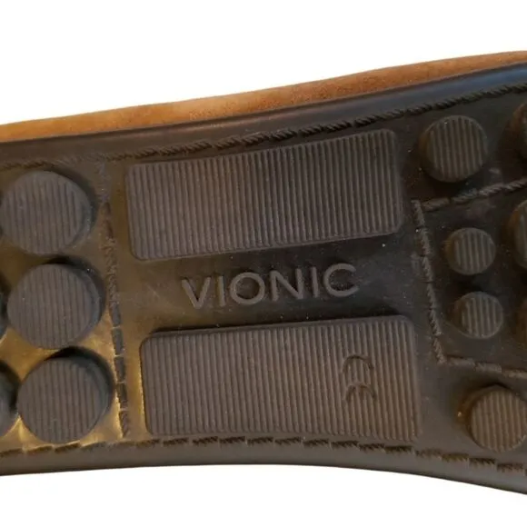 Vionic  Honor Ashby Leather  Suede Driving Moccasins Size 6