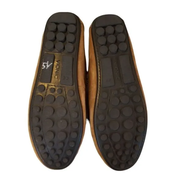 Vionic  Honor Ashby Leather  Suede Driving Moccasins Size 6