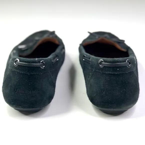 Vionic Virginia black suede driving mocs orthopedic 7