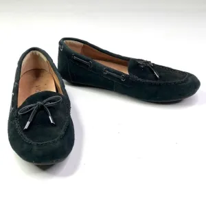 Vionic Virginia black suede driving mocs orthopedic 7