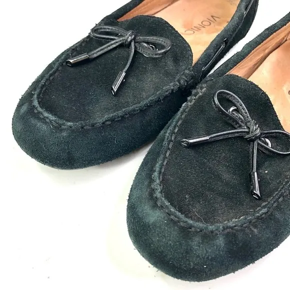 Vionic Virginia black suede driving mocs orthopedic 7
