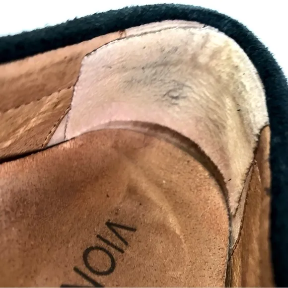 Vionic Virginia black suede driving mocs orthopedic 7