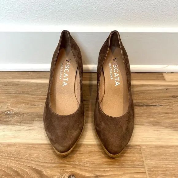 VISCATA BARCELONA ESPADRILLE WEDGES SIZE 36, US 5.5-6