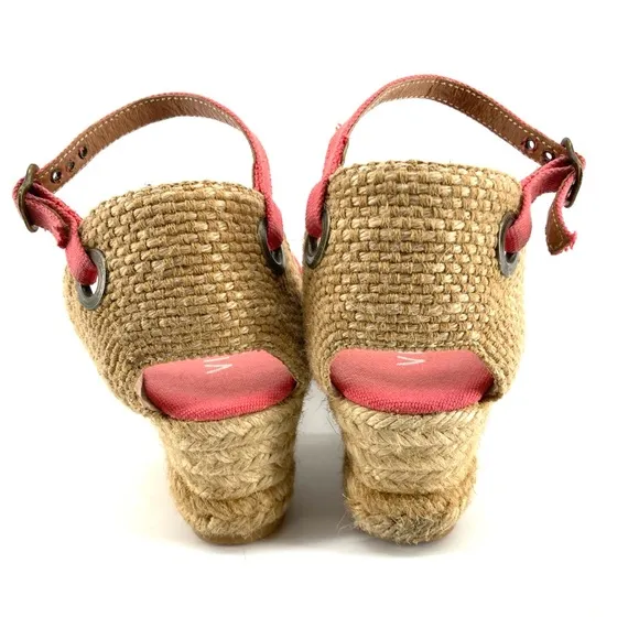 Viscata Barcelona Formiga Pink Espadrille Wedges