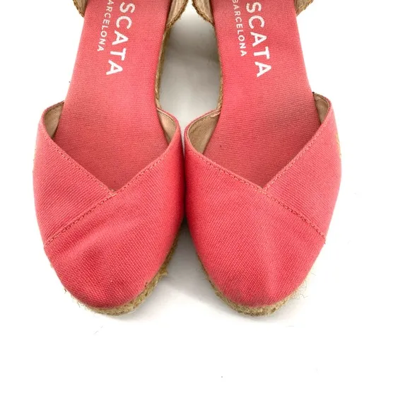 Viscata Barcelona Formiga Pink Espadrille Wedges
