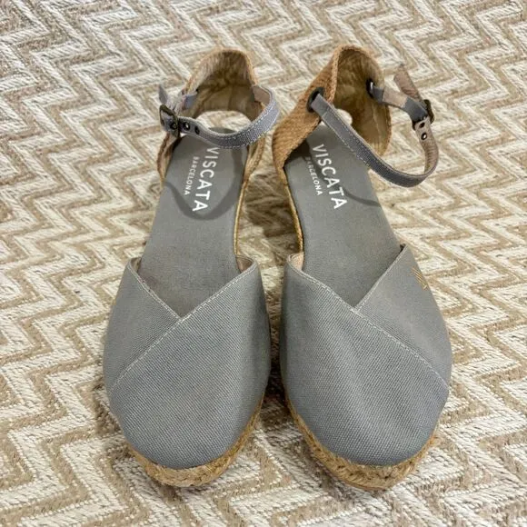 Viscata Barcelona Pubol Canvas Espadrille Wedges