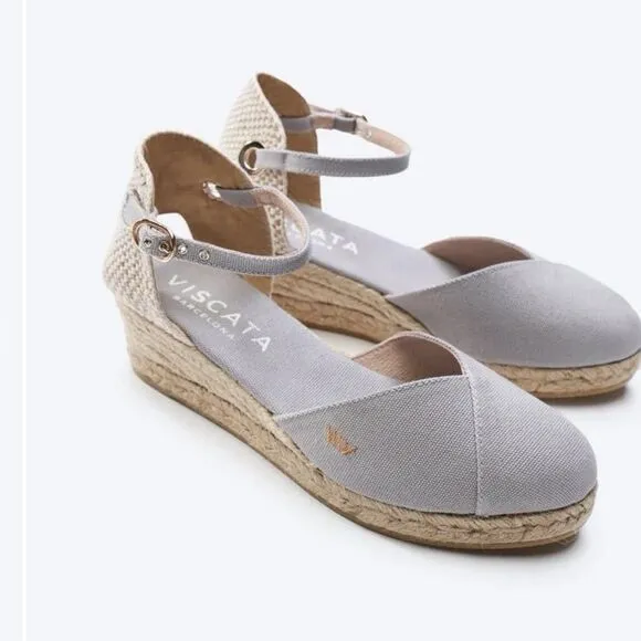 Viscata Barcelona Pubol Canvas Espadrille Wedges