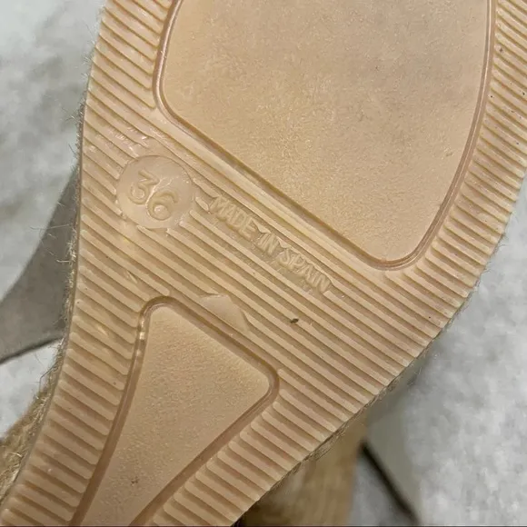 Viscata Calella Canvas Wedges in Tan EU 36